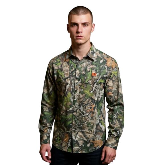 RedHead Grid Lite Quarter Zip 2XL Long-Sleeve Green Camouflage Mens wicking cool - Picture 1 of 10